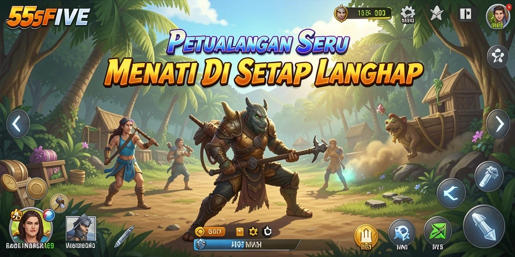 Gameplay seru dan menantang di <strong>55FIVE</strong> yang penuh petualangan.