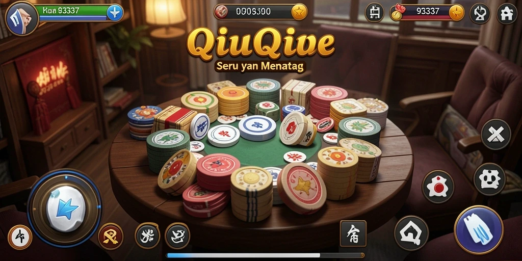 Tampilan gameplay seru dari permainan QiuQiu 93337.