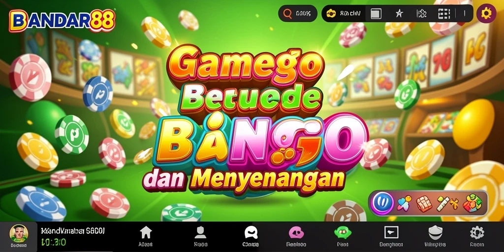 Screenshot gameplay BANDAR88 yang menampilkan suasana Bingo seru.