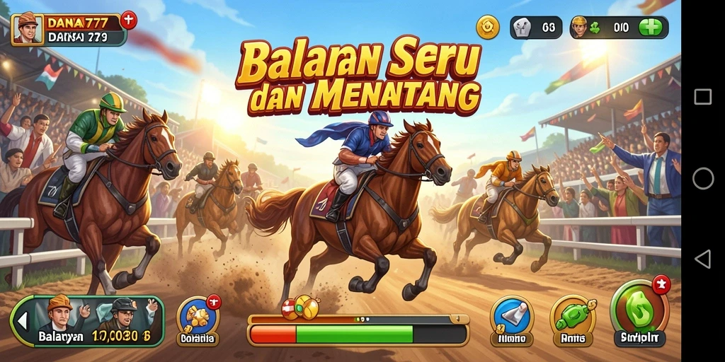 Gameplay seru DANA777 dengan balapan yang mendebarkan.