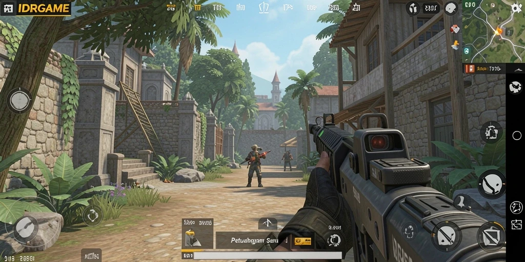 Tampilan permainan aksi intens dan mendebarkan di IDRGAME.