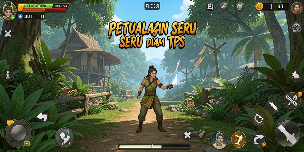 Screenshot SUNGAITOTO menampilkan aksi pertempuran seru dalam TPS.